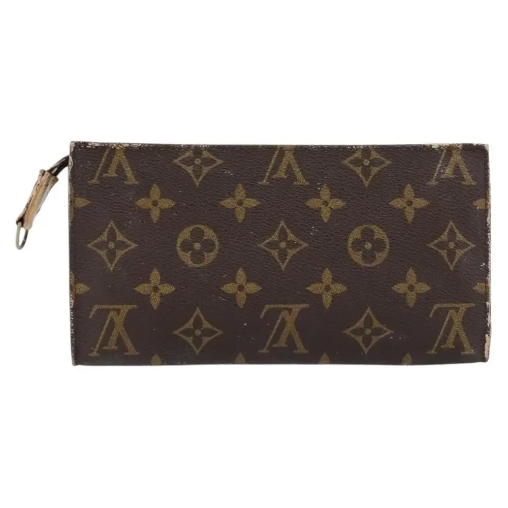 Louis Vuitton Monogram Bucket GM Accessory Pouch Brown